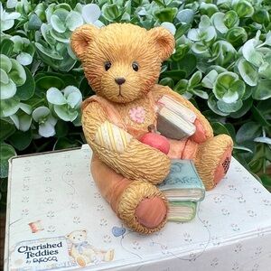 Cherished Teddies School Days September Bear “Seth” by ENESCO with Box/Papers